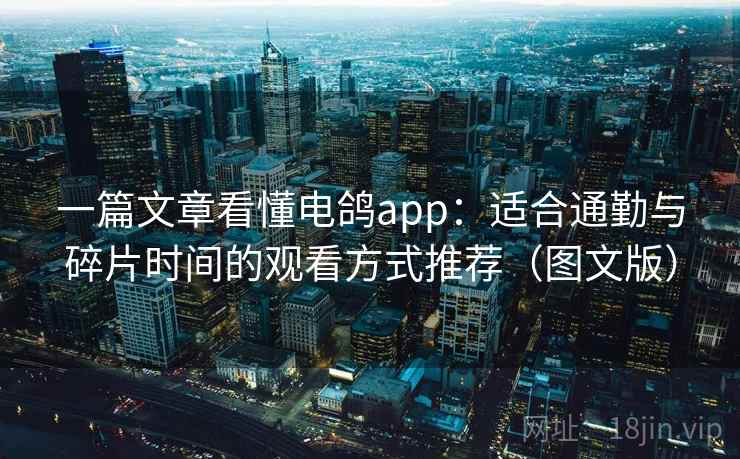 一篇文章看懂电鸽app：适合通勤与碎片时间的观看方式推荐（图文版）