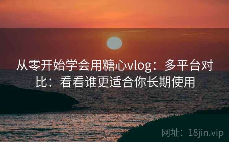 从零开始学会用糖心vlog：多平台对比：看看谁更适合你长期使用