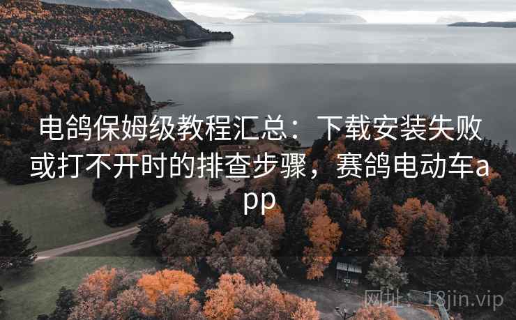 电鸽保姆级教程汇总:下载安装失败或打不开时的排查步骤,赛鸽电动车app 电鸽保姆级教程汇总:下载安装失败或打不开时的排查步骤,赛鸽电动车app