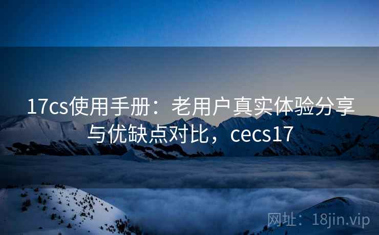 17cs使用手册：老用户真实体验分享与优缺点对比，cecs17