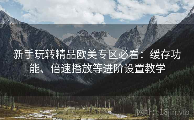 新手玩转精品欧美专区必看:缓存功能、倍速播放等进阶设置教学 新手玩转精品欧美专区必看:缓存功能、倍速播放等进阶设置教学