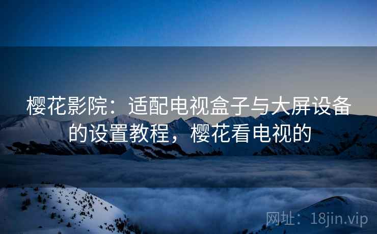 樱花影院：适配电视盒子与大屏设备的设置教程，樱花看电视的