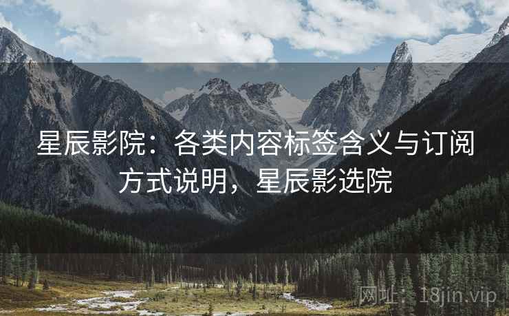 星辰影院：各类内容标签含义与订阅方式说明，星辰影选院